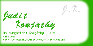 judit komjathy business card